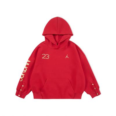 Nike Hoodie New Year Transformation Series Soft Comfortable Solid Color Versatile Kids Hoodies Red IF3609-687