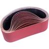 Abrasive Belts 100 X 610 Mm - Pack of 15 (3x Grains 80/120/150/240/400) Anti-clogging