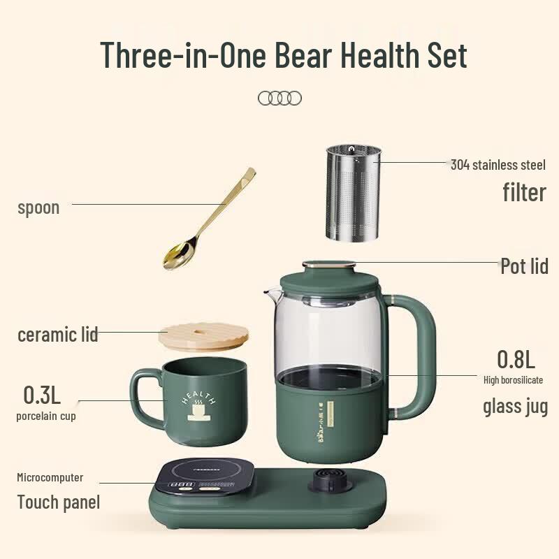BEAR Wireless Charging Multi-Function Health Kettle CN Plug (adapter Included)