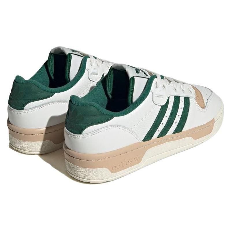 Adidas Originals Rivalry Low Non-Slip Durable Low-Top Skate Shoes Unisex Sneakers White Green IE4596