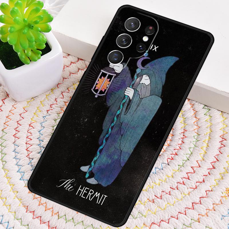 Tarot Card The Hermit TPU Phone Case For Samsung Galaxy note 10 pro S26 S25 S24 S23 S22 Ultra Plus S21 FE S20 Shockproof Cover