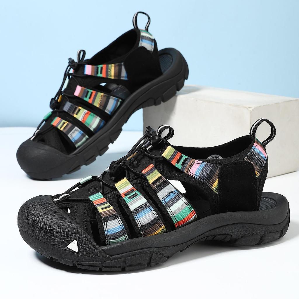 Men's Thick-Soled Closed-Toe Beach & Creek Sandals - Large-Size Outdoor Summer Footwear