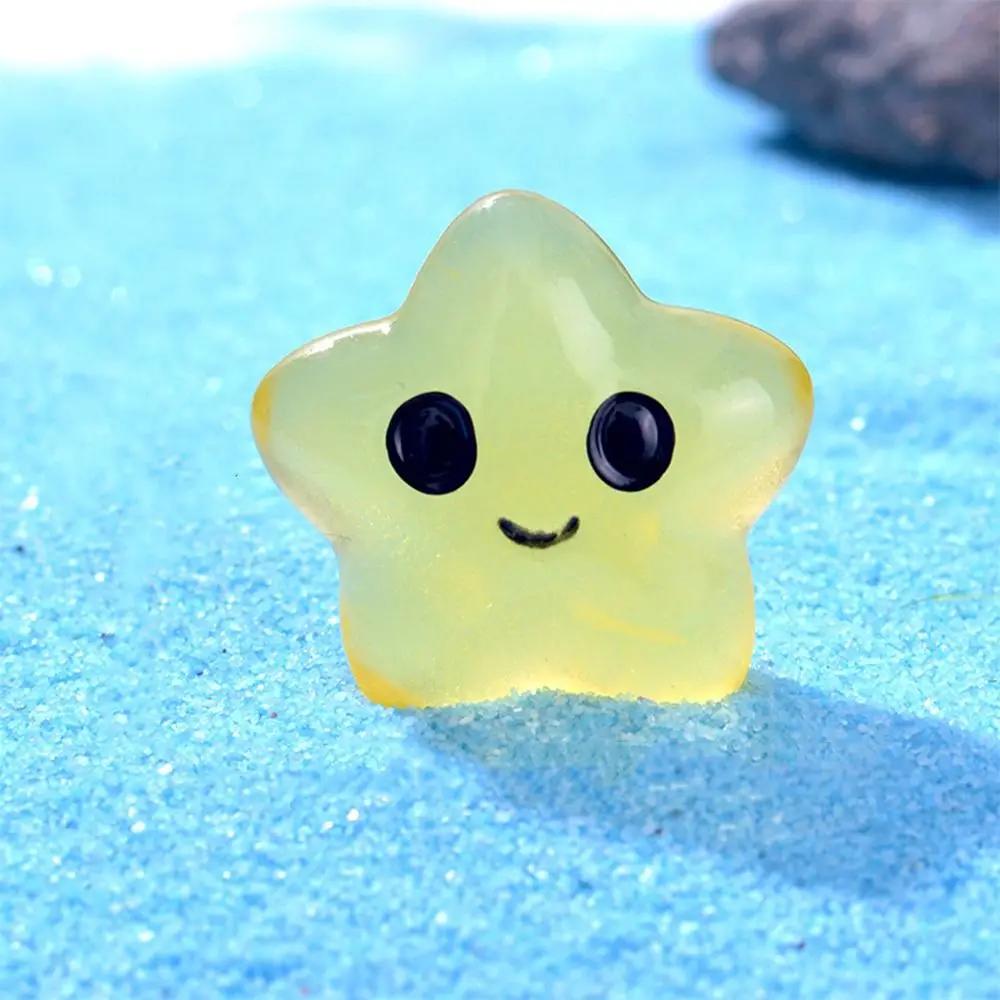 

Cartoon Luminous Ocean Animal Ornament Cute DIY Ocean Animal Miniature Figurines Resin Crafts Mini Ocean Animal Statue