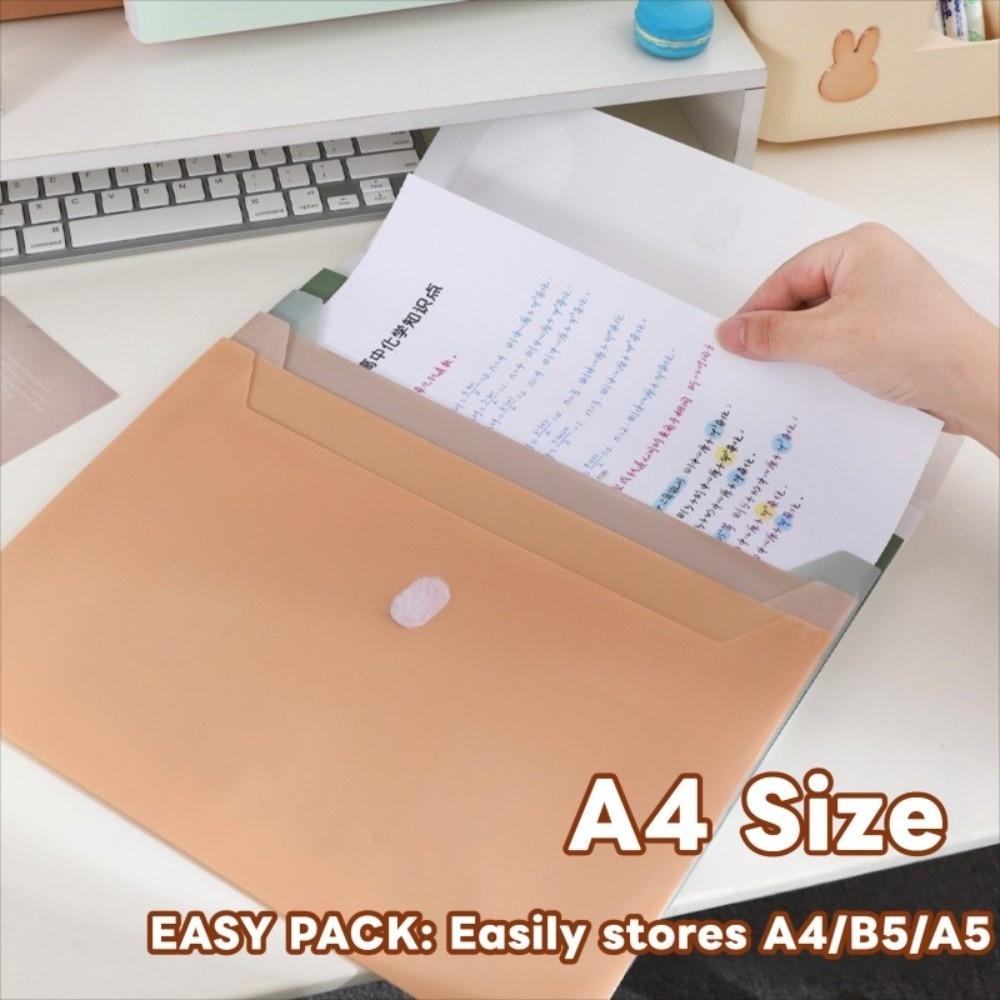 Large Capacity A4 File Folder Storage Bag Waterproof Plastic File Organizer  Paperwork