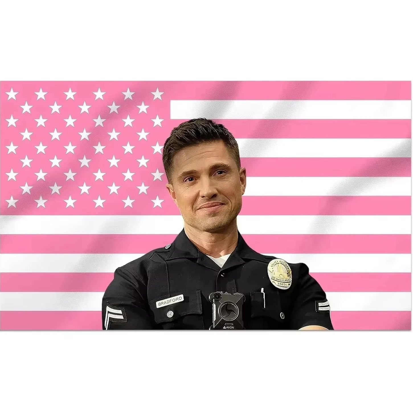 Настенное панно-гобелен Bradford Rookie Tim Flag для общежития, крыльца, уличного декора 100X70CM