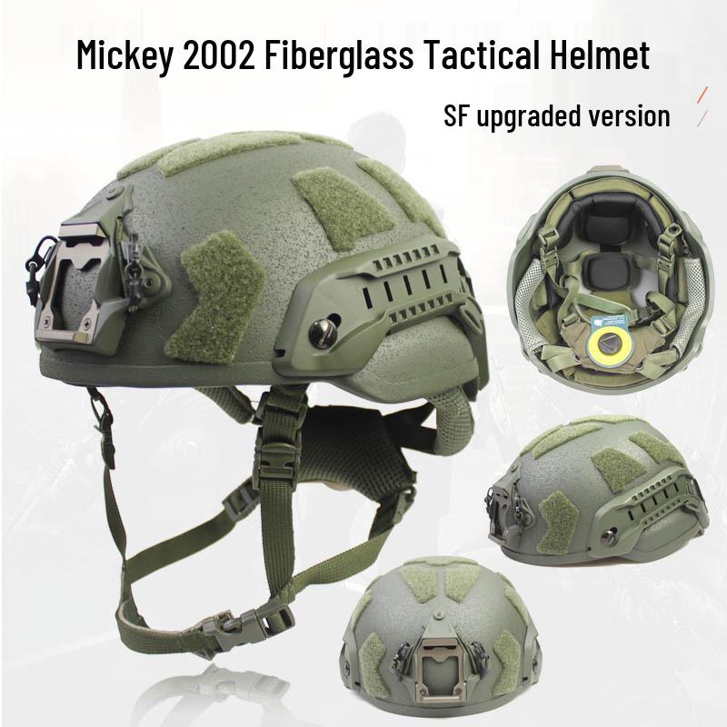 Enhanced MICH2002 Wendi Fiberglass Riot Helmet for Special Forces Training, 1.5KG