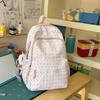 Schoolbag High-value Schoolbag Female Middle School Student Large Capacity Mori Personalized Backpack Cute Polka Dot Lightweight Travel Backpack