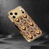 Gold Heart Pattern Prin fashion phone cases phone case fundas carcasa Glass Phone Case for iPhone 17 16 15 14 13 12pm Pro Plus