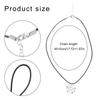 Pentagrams/Star and Moon/Wing Pendant Necklace Adjustable Chain Choker Fashionable Neckchain Jewelry for Women Girls