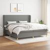 VidaXL Slatted Bed Base with Mattress, Upholstered Bed, Double Bed, Adult Bedroom Interior Bed, Modern, 3128390