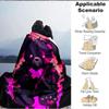 1pc Bear Print Blanket   Lightweight Flannel Throw Blanket For Sofa, Bed, Living Room, Office, Outdoor Travel, Camping