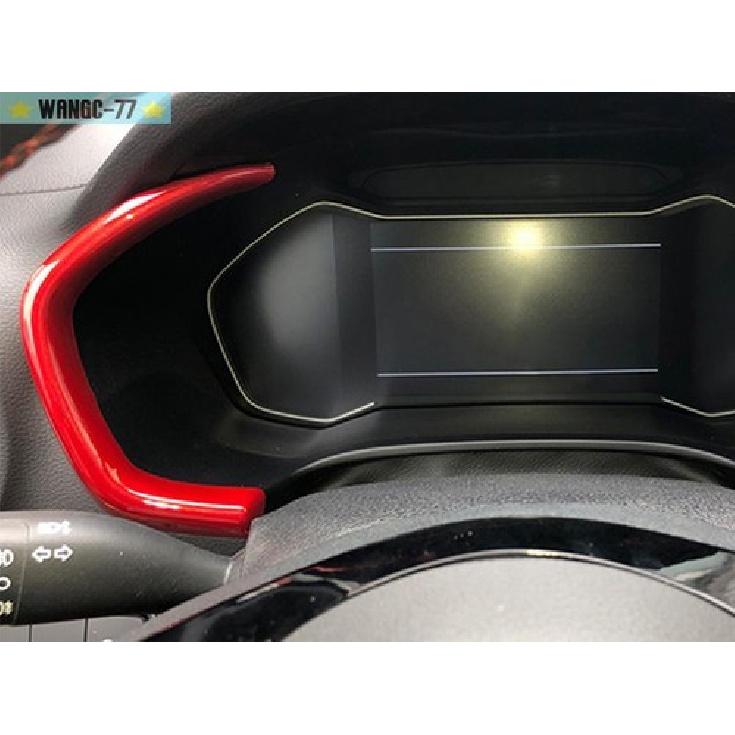 Gloss Red For Kia Forte K3 - Dashboard trument Frame Cover Trim 2pcs