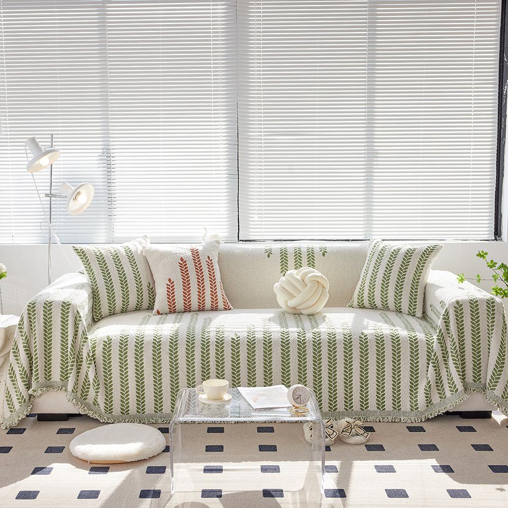 

Чехол для дивана из полубархата в скандинавском стиле на все времена года, чехол для дивана в простом стиле Ins, защита от царапин от кошек, высококачественная подушка для дивана 180*130cm