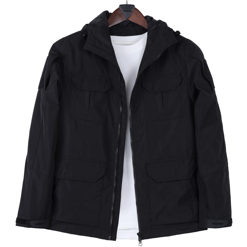 Men's New Casual Hooded Outdoor Windbreaker Multi-pocket Jacket Couple Jackets for Men and Women