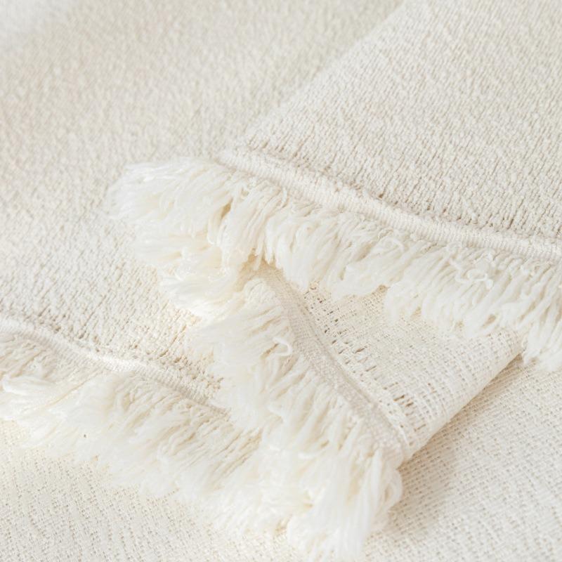 Cream Wind Teddy Velvet Four-season Universal Anti-splashing Universal All-inclusive Universal Non-slip Integrated Leather Sofa Cover