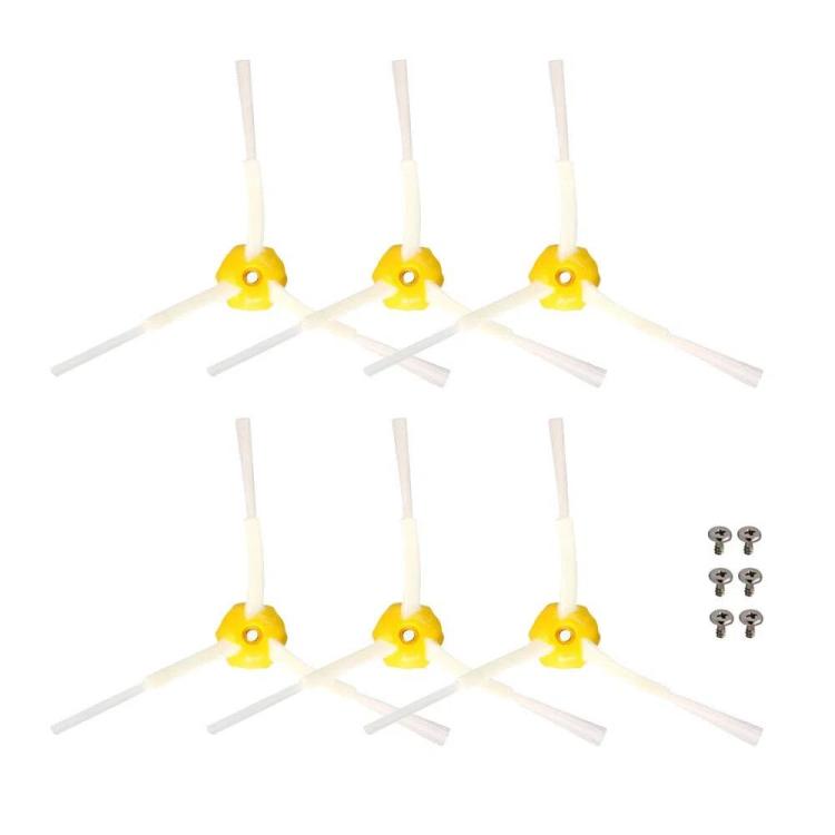 

JUNSUNMAY 6pcs Sweeper Triangle Side Brush for iRobot Roomba 800 / 900 Series Triangle Side Brush