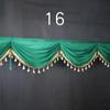 3or1m Event Party Valance Drape Panel Decor Backdrop Curtain Stage Wedding Background Decoration Veil Cloth Wave Curtain Tassel