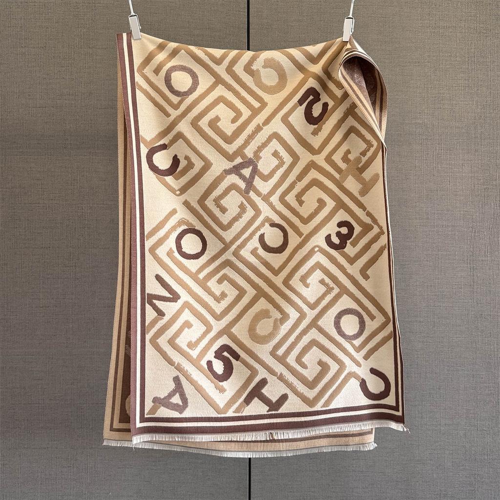 Winter Print Thick Warm Scarf Men Women Design Universal Cold Proof Scarves Luxury Foulard Bufandas Hijabs Poncho