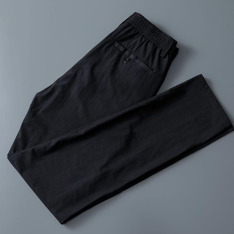 Summer Thin Casual Pants Men's Versatile Loose Straight Ice Silk Pants Summer Sports Pants
