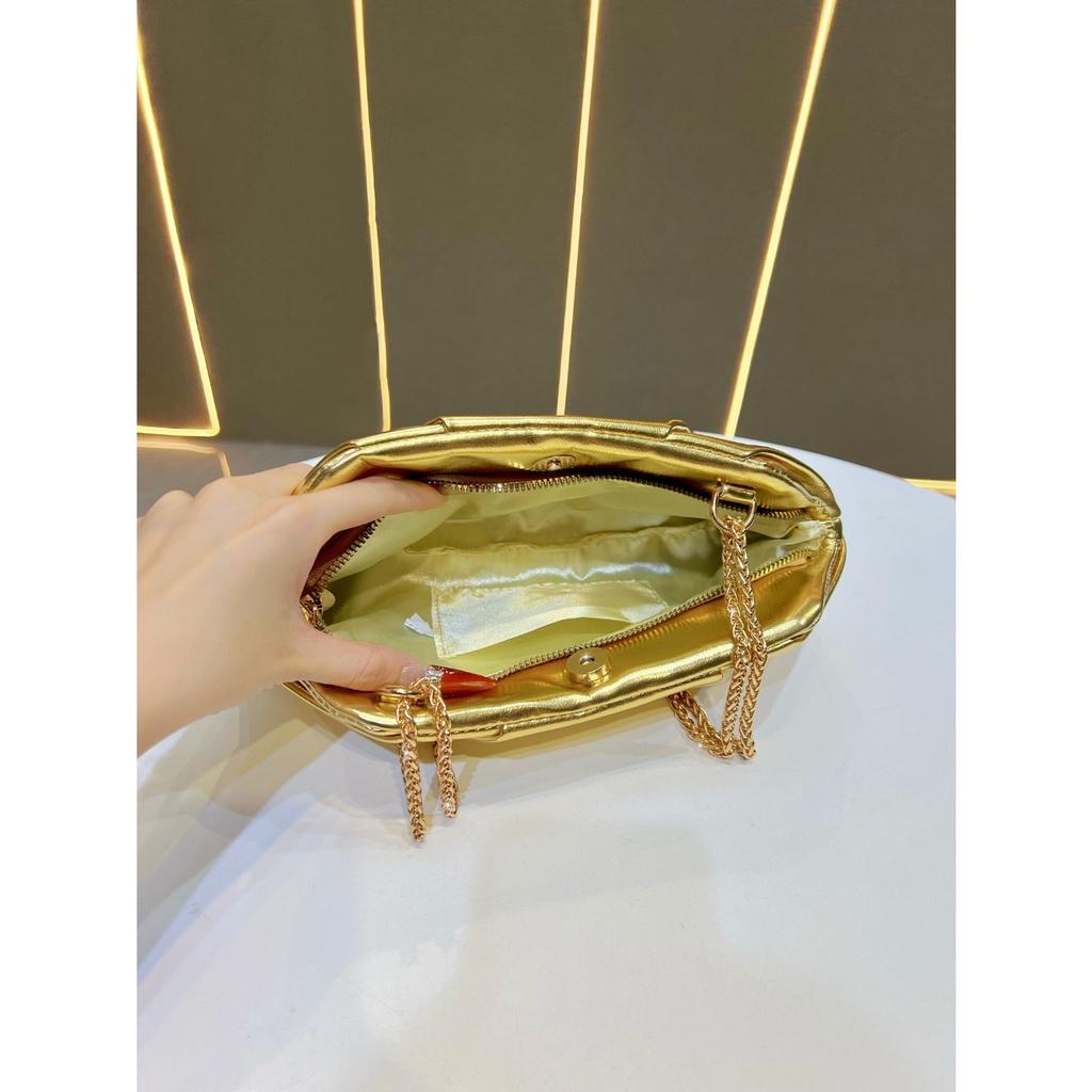 New chain bag clutch bag women's versatile messenger bag shoulder underarm bag premium handbag dinner bag