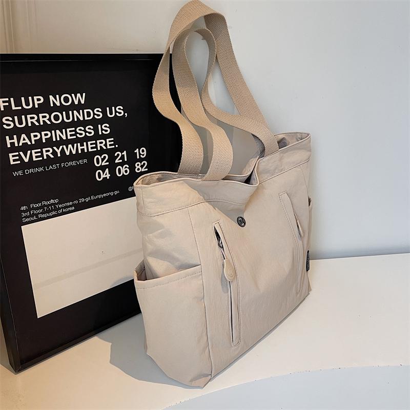 Women's Large Capacity Commuter Tote Bag Student Class Shoulder Bag