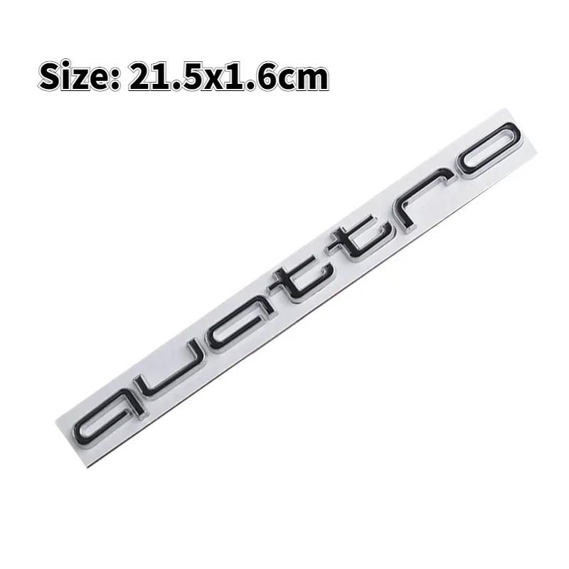 For J5 Quattro Car Emblem Decal Sticker A6 A4 Q5 Q3 Q2 S3 S5 S6 A3 A5 A1 A2 B4 B3 B6 B5 B2 B7RS3 RS6 RS7 RS4 RS5 Side Badge W2