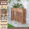 Outdoor Wooden Partition Planter Fence