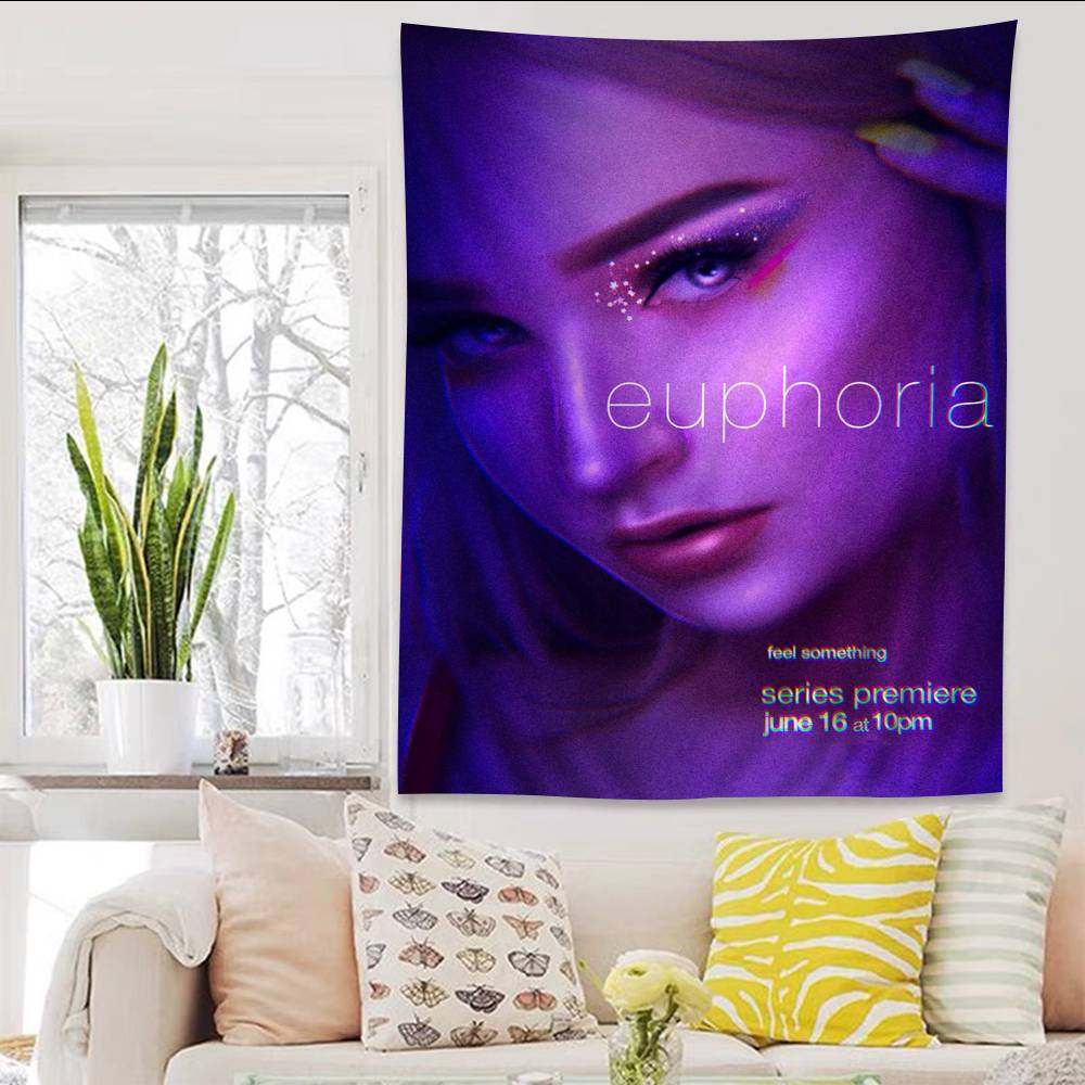 E-Euphoria TV Show DIY Wall Tapestry For Living Room Home Dorm Decor Wall Art Decor