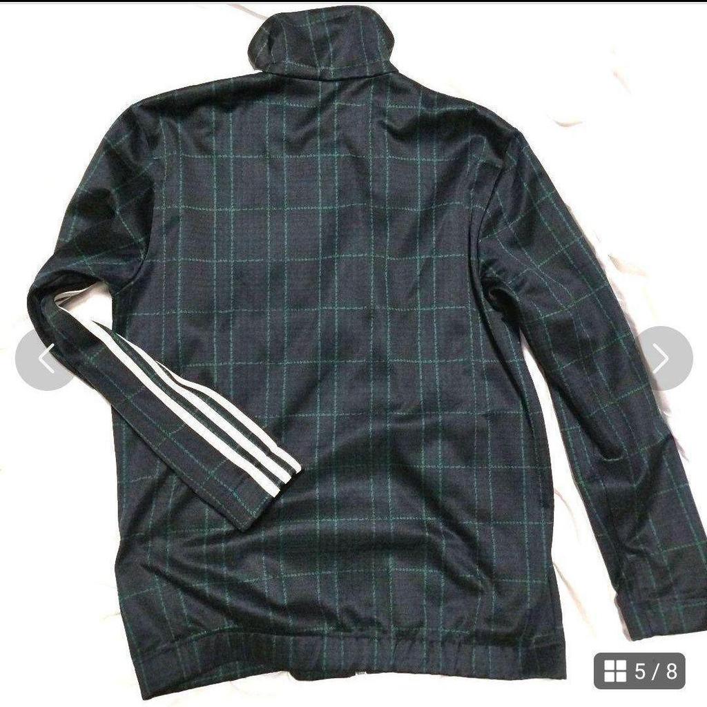 [USED] Adidas Originals Tartan Check Track Jacket In Houndstooth