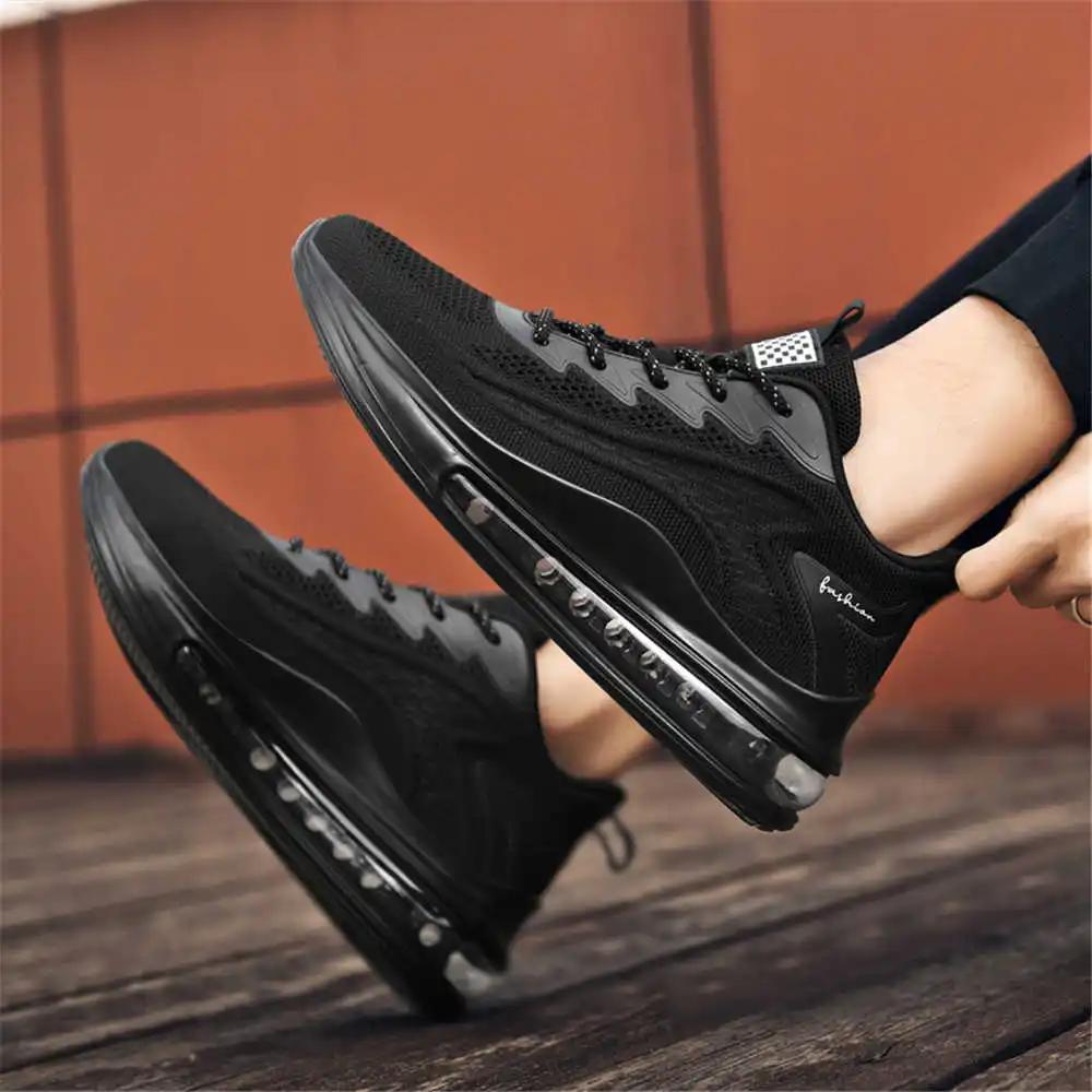 Fashion Fabric 39-48 Mens Black Loafers Mary Jane Classic Golf Shoes Big Size Sneakers Sports Krasovka Technology Sapato