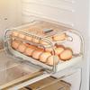 Double-layer Automatic Rolling Egg Holder Clear Egg Dispenser Eggs Container Home Kitchen