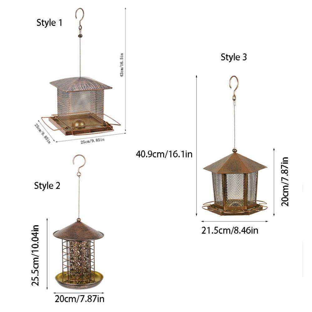 Iron Bird Feeding Equipment Heavy Duty Bird Food Bowl Bird Raising Tool Garden Bird Feeder Porch