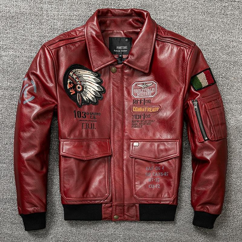 

Кожаная куртка из натуральной кожи для мужчин Короткая кожаная куртка для молодой моды Кожаная куртка 2XL