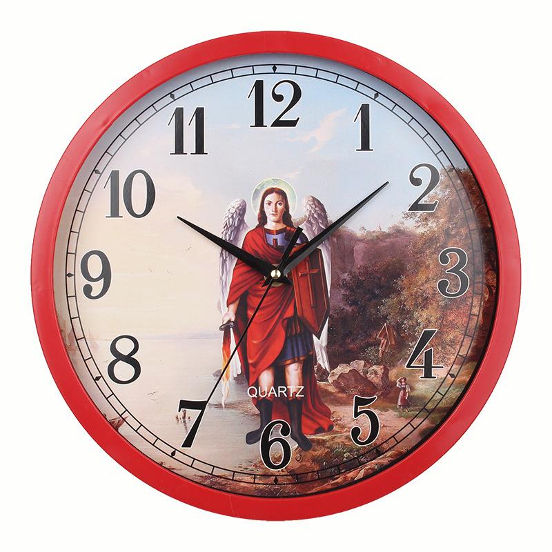 New Jesus Wall Clock Bedroom Living Room Home Decoration Wall Clock Living Room Dining Room Silent Wall Clock
