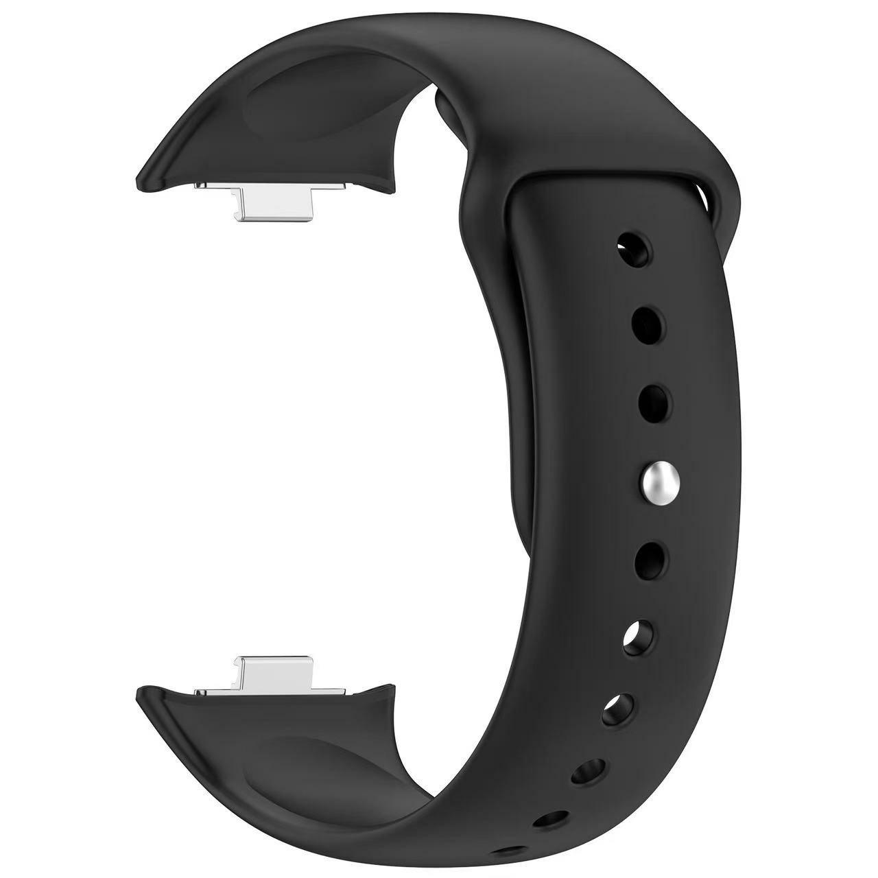 

Ремінець для годинника для Xiaomi Redmi Watch 5/Watch 4/Xiaomi Smart Band 9 Pro/Band 8 Pro із силіконовим ремінцем на зап ястя із зворотною застібкою Black
