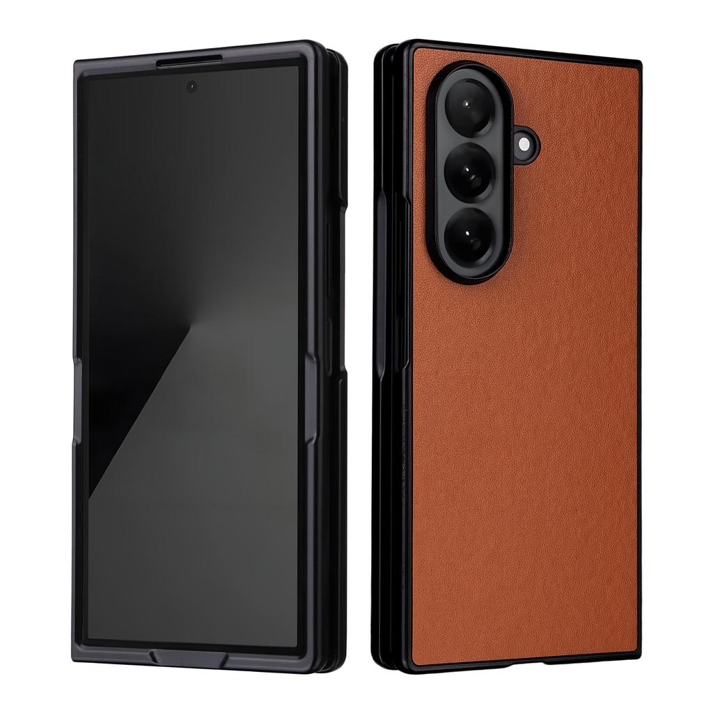 For Samsung Galaxy Z Fold7 5G Case PU Leather Hard PC Protective Phone Cover