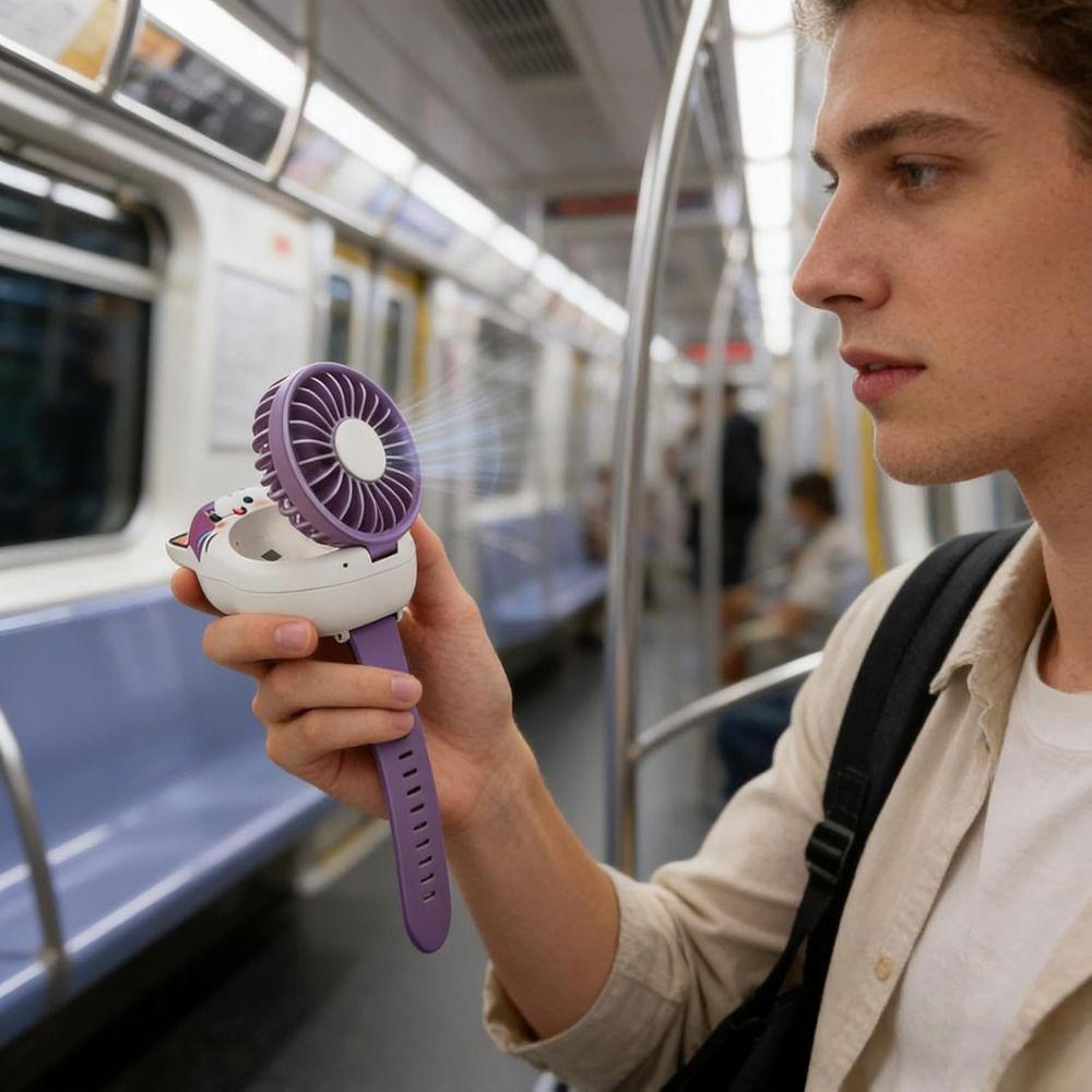 Quiet Operation Wearable Wrist Fan Adjustable Strap Portable Mini Fan Outdoor Activity