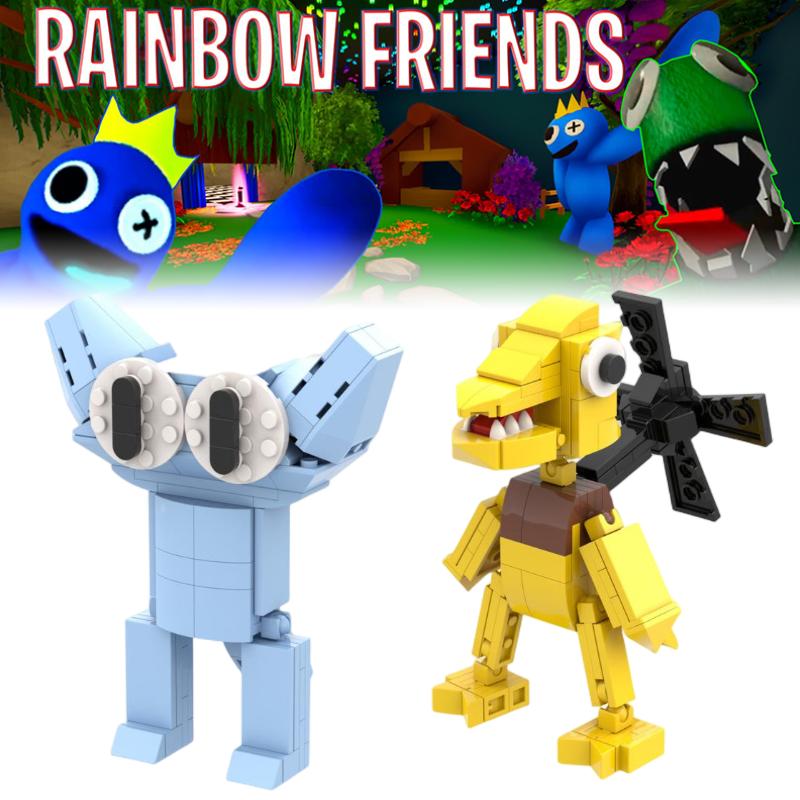 Yellow Friends Rainbow Cyan Building Blocks Diy Puzzle Toys Abs Kids Fans Gifts