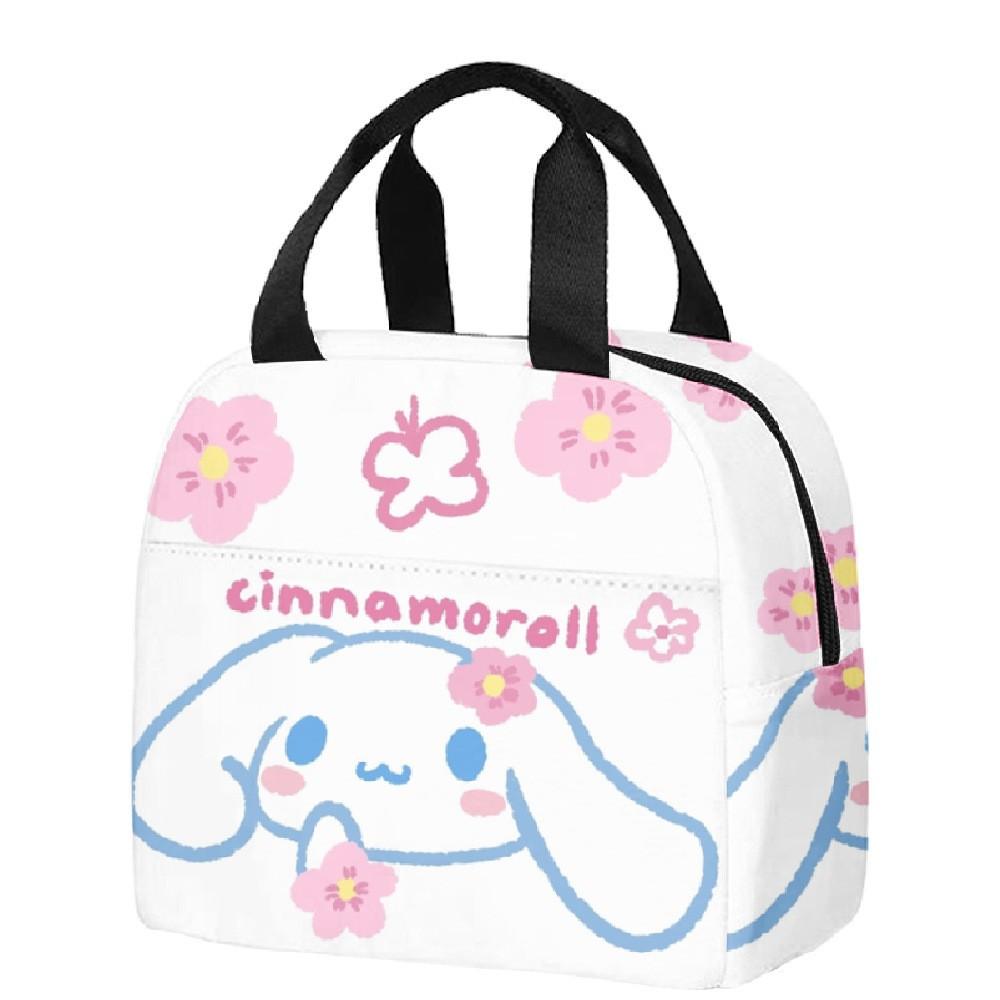 Handheld Meal Bag Cute Cartoon Cinnamoroll Big-Eared Dog Yugui Dog Thermal Insulation Lunch Box Bag Meal Bag
