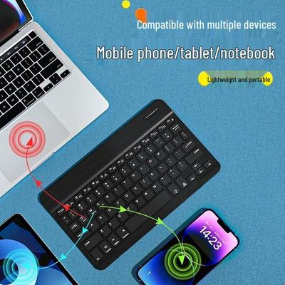 Ensemble Clavier et Souris Bluetooth Sans Fil Ultra-Mince pour Ordinateurs Portables, iPads, Tablettes - Silencieux et Compact