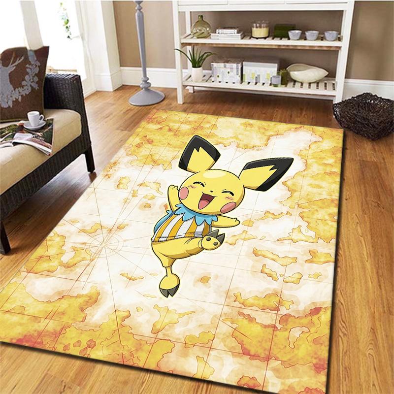 Pokmon Carpet Rug For Living Room Bedroom Home Sofa Decoration Kids Play Nonslip Floor Mat