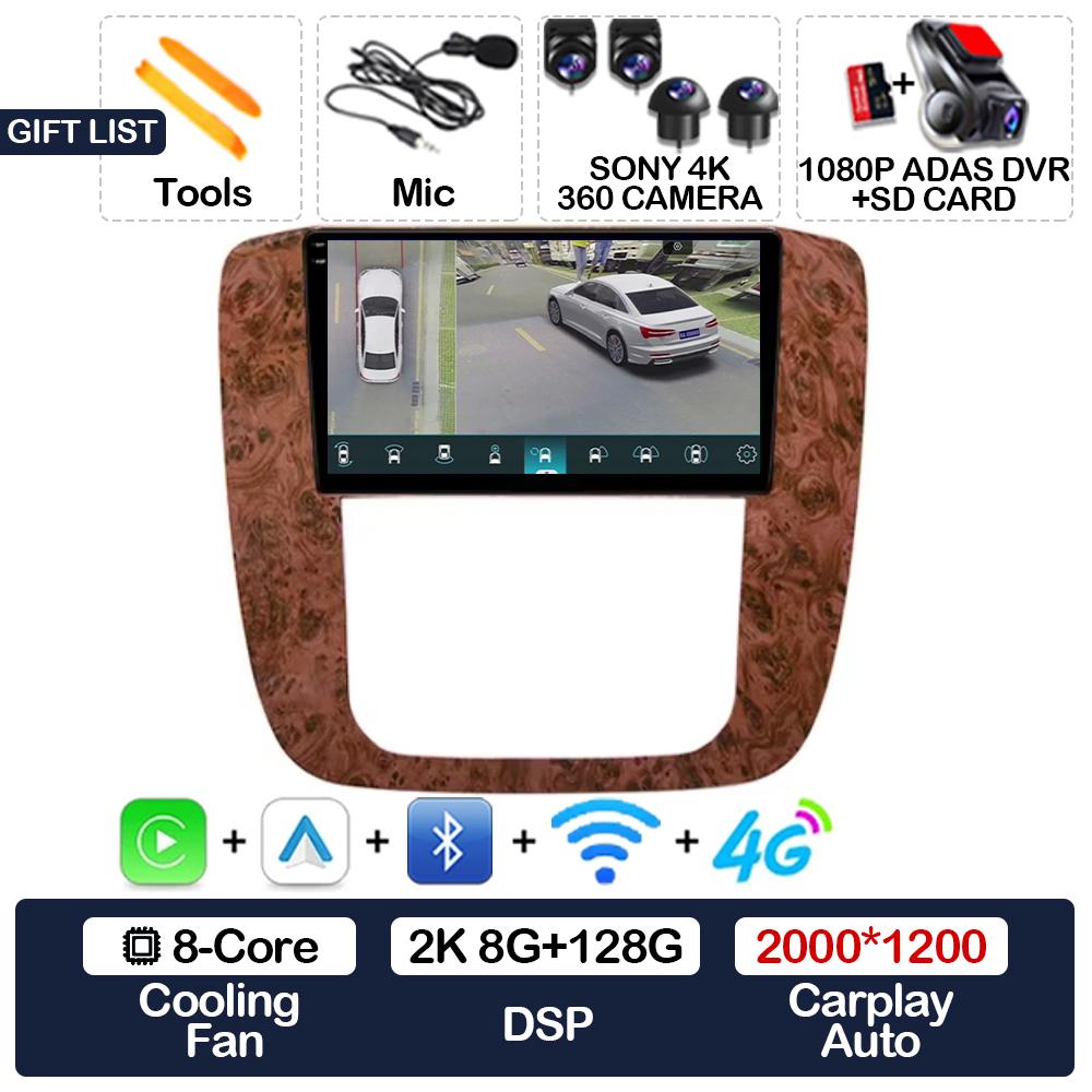 KLNOV1 Android 15 Carplay Auto Car Radio For GMC Yukon Chevrolet Tahoe Suburban 2008 - 2012 Multimedia Stereo Video Player NAVI GPS 4G