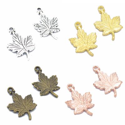 Home Party Supplies Necklace Bracelet Marking Alloy Retro Pendant Jewelry Findings Wholesale Jewelry Marking 20Pcs/Lot Maple Leaves
