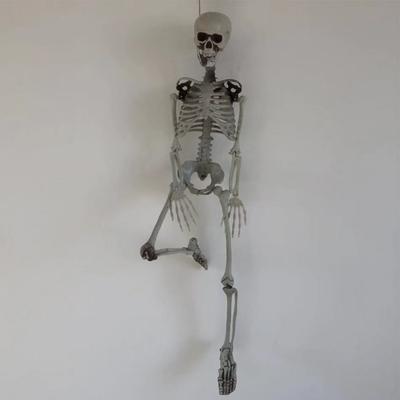 Halloweenská simulační ozdoba lebky Pohyblivé/polohovatelné klouby Model anatomie těla Festivalové téma pro dvůr zahradu terasu strašidelný dům