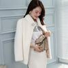 Lady Style Faux Fur Coat Ladies Stand Collar Short Fashion Coat