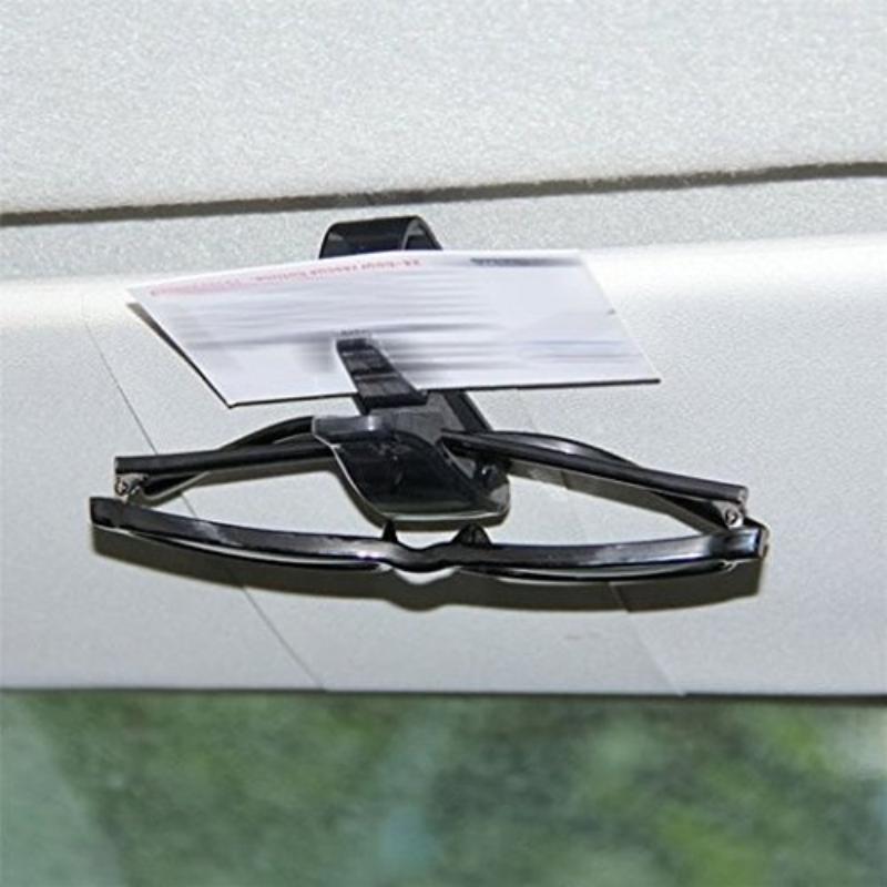 2PCS S-shaped Car Glasses Clip Creative Multi Functional Glasses Frame Car Glasses Clip Ticket Clip Automotive Interior Supplies