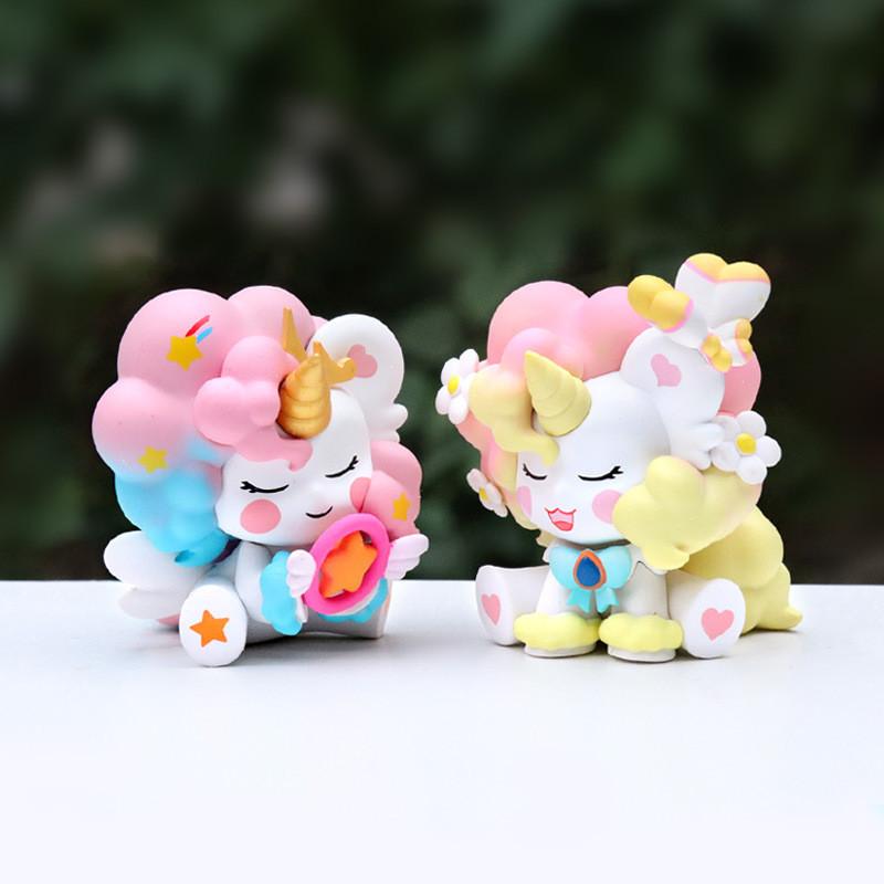 Unicorn Pvc Figurine Creative Home Decor Room Ornament Gift For Girls