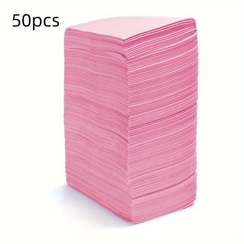 

50 шт. одноразовые водонепроницаемые салфетки для чистки татуировок, нагрудники для татуировок, чехлы для столов, салфетки для чистки зубов, аксессуары для татуировок розовый