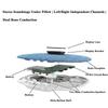 Under Pillow Bone Conduction Bluetooth Speaker Hifi Stereo White Noise Sleep Aid TF Card Music Player Timed Shutdown A