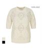 VANAKE Diamond Pattern Short Sleeve Knit_Vb43Ktq304Z